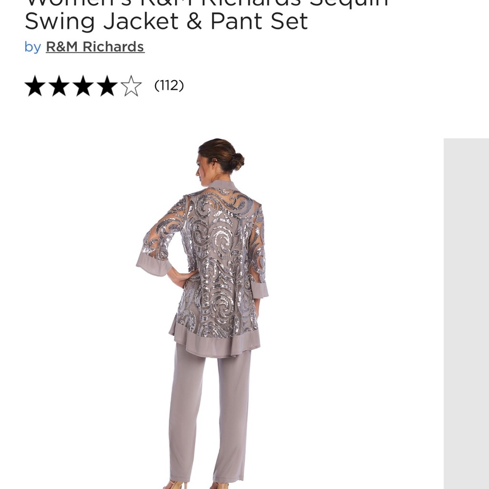 Dress with elegance with this women's three-piece set from R&M Richards. - Picture 8 of 10